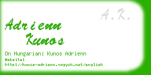 adrienn kunos business card